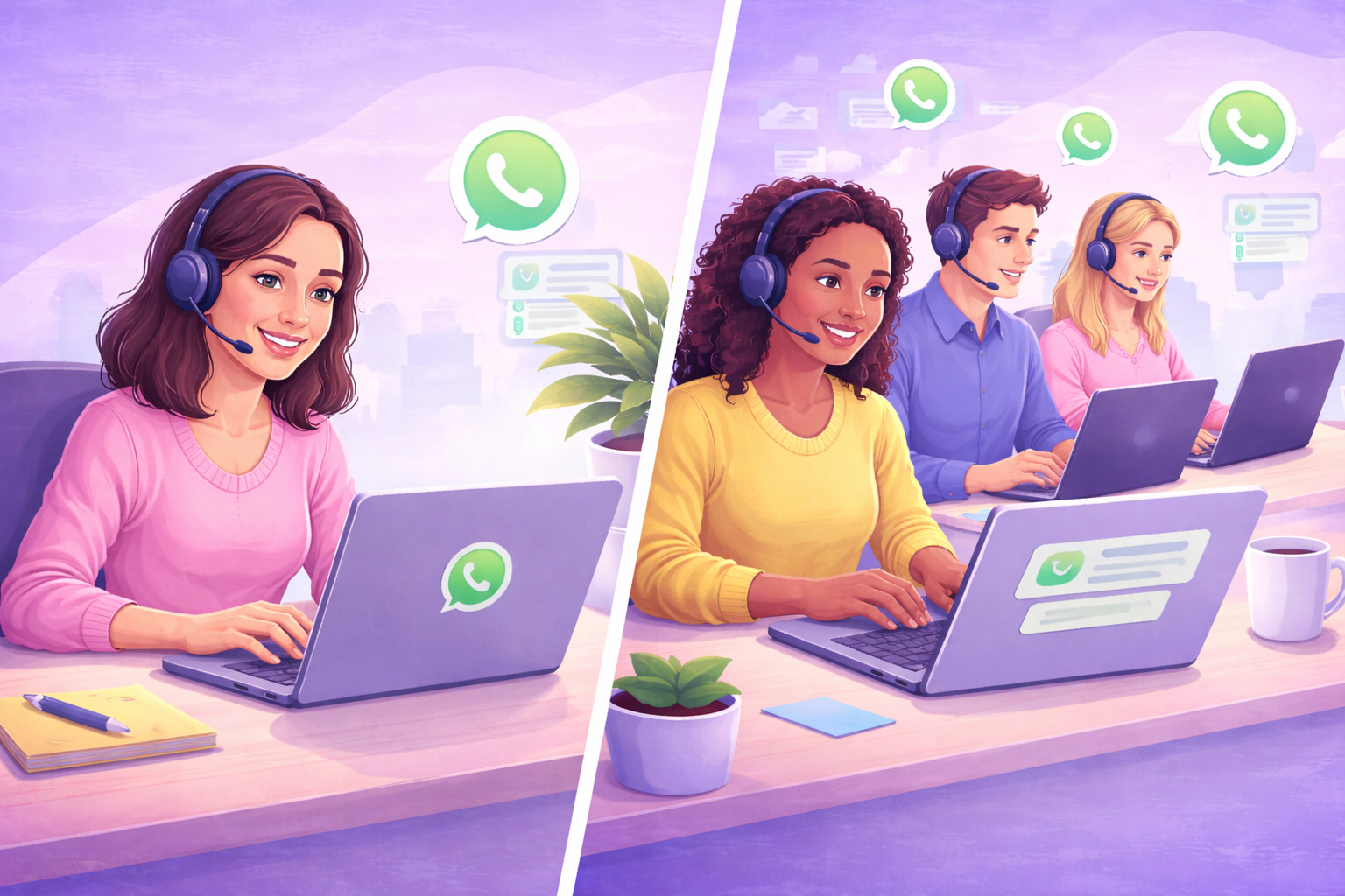 Escenarios WhatsApp para Colegios